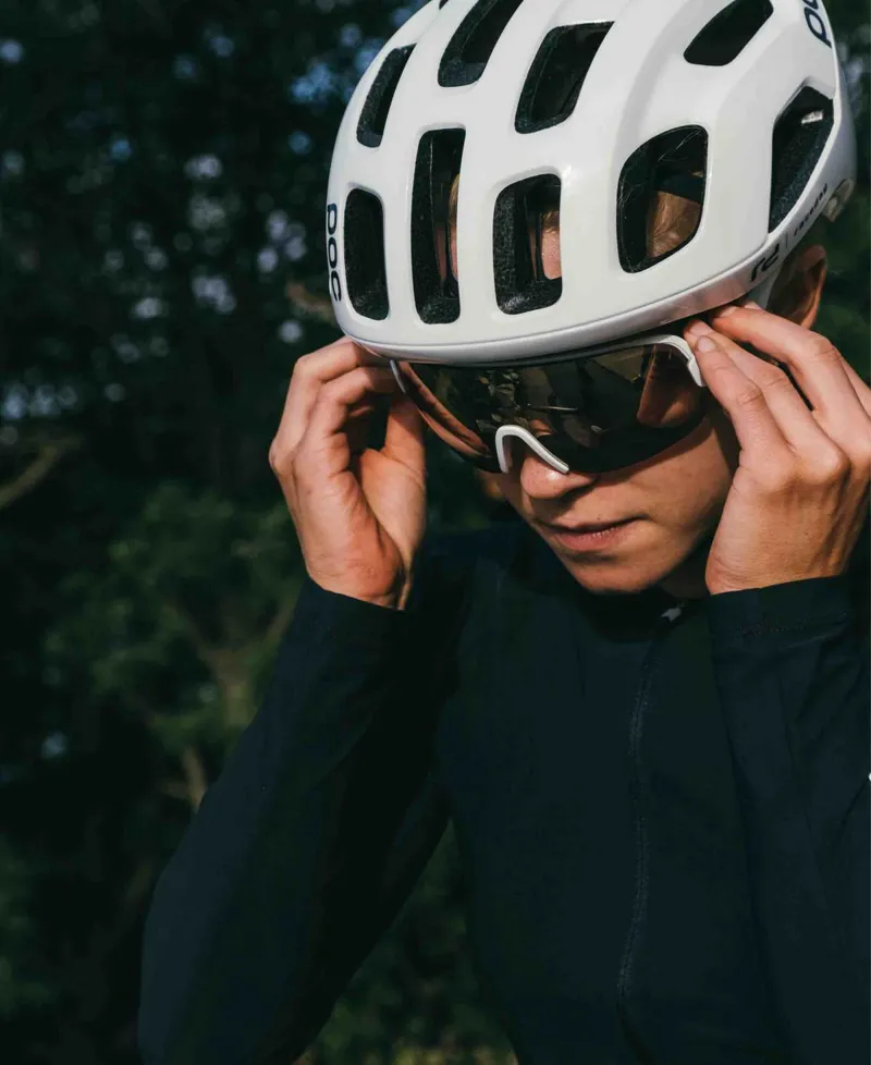 POC Ventral AIR SPIN Helmet - SMALL - Hydrogen White Raceday-5