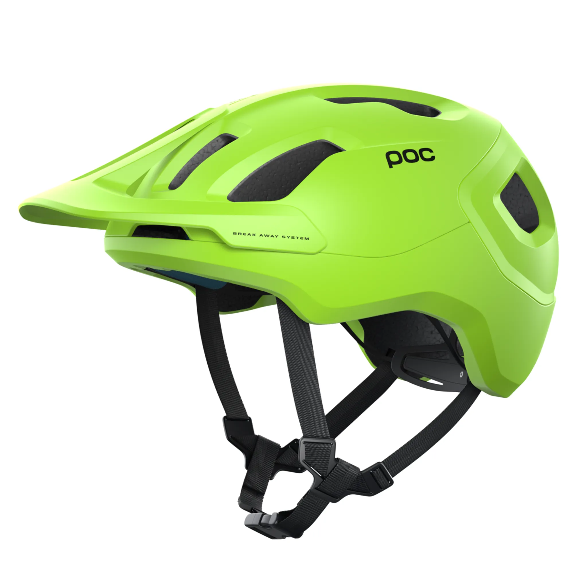 POC Axion SPIN Helmet Fluorescent Yellow Green Matt
