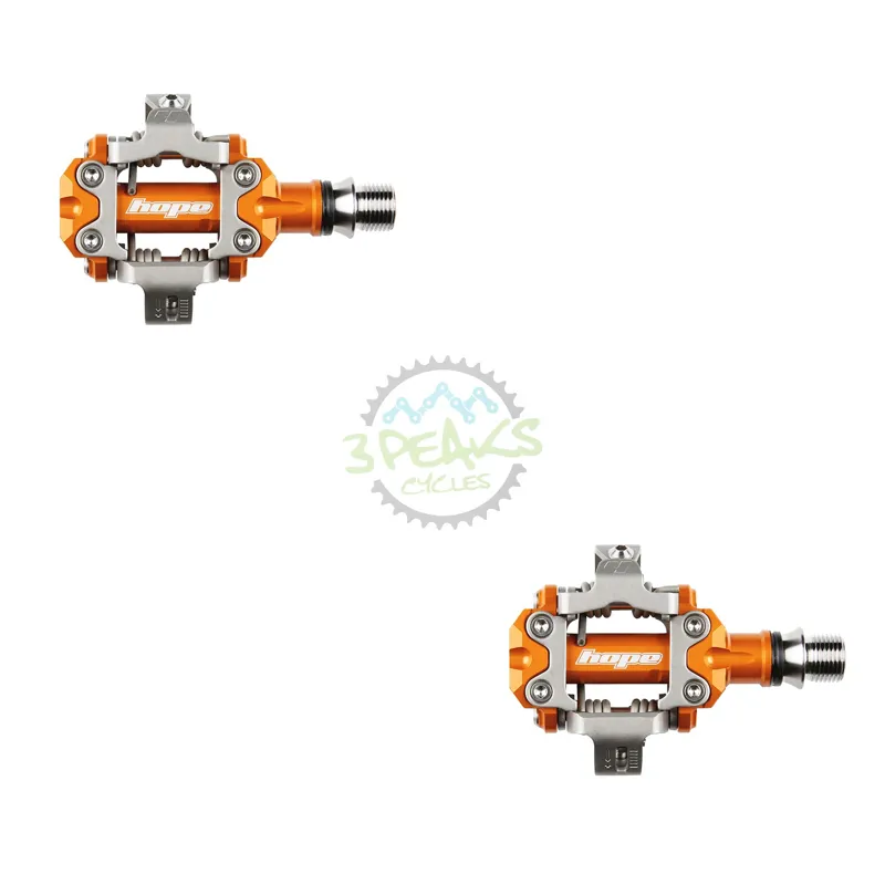 Hope Union Gravity / Race / Trail SPD Pedals - Orange-2