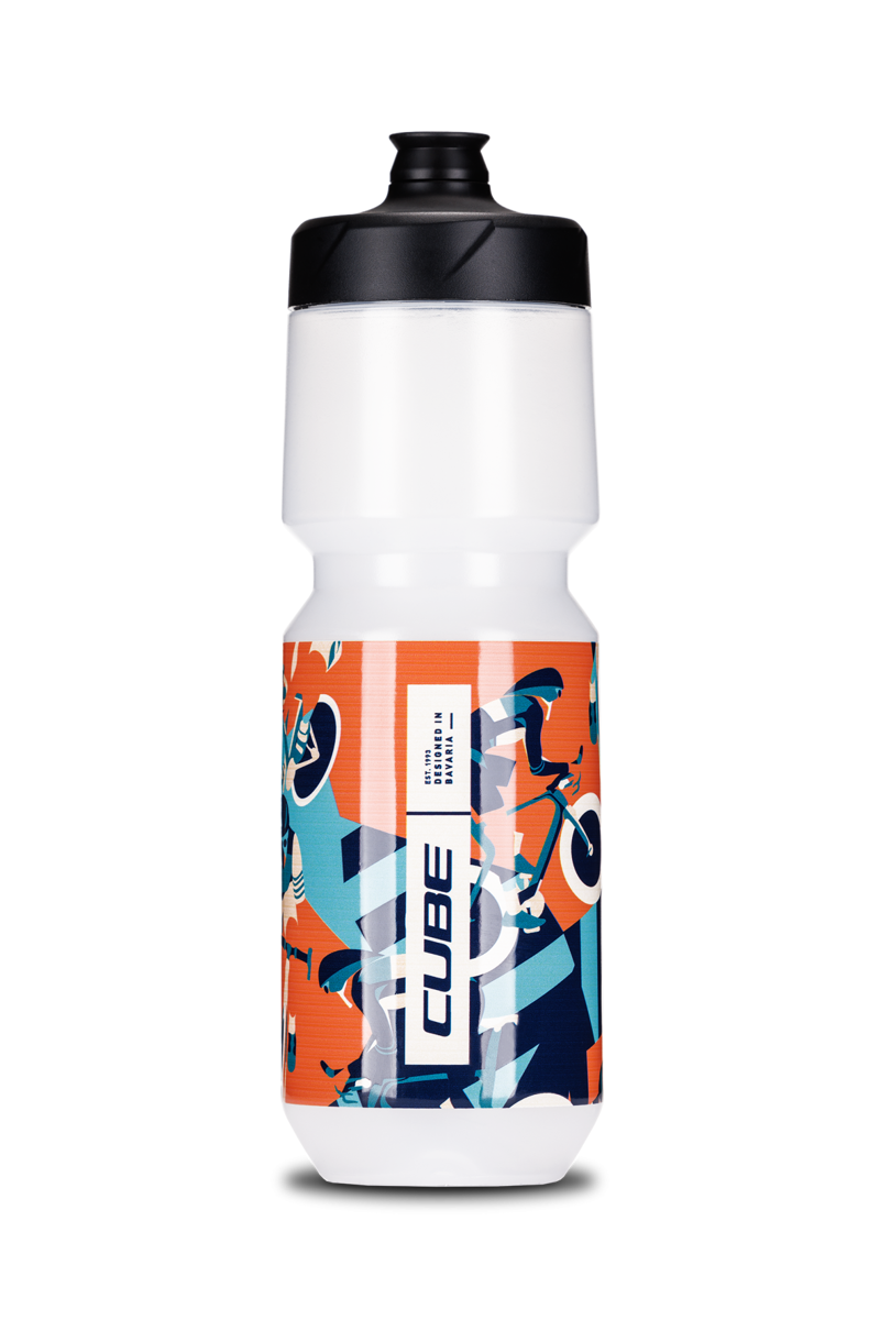 Cube Flow Bottle - 750ml - BLUE/ORANGE
