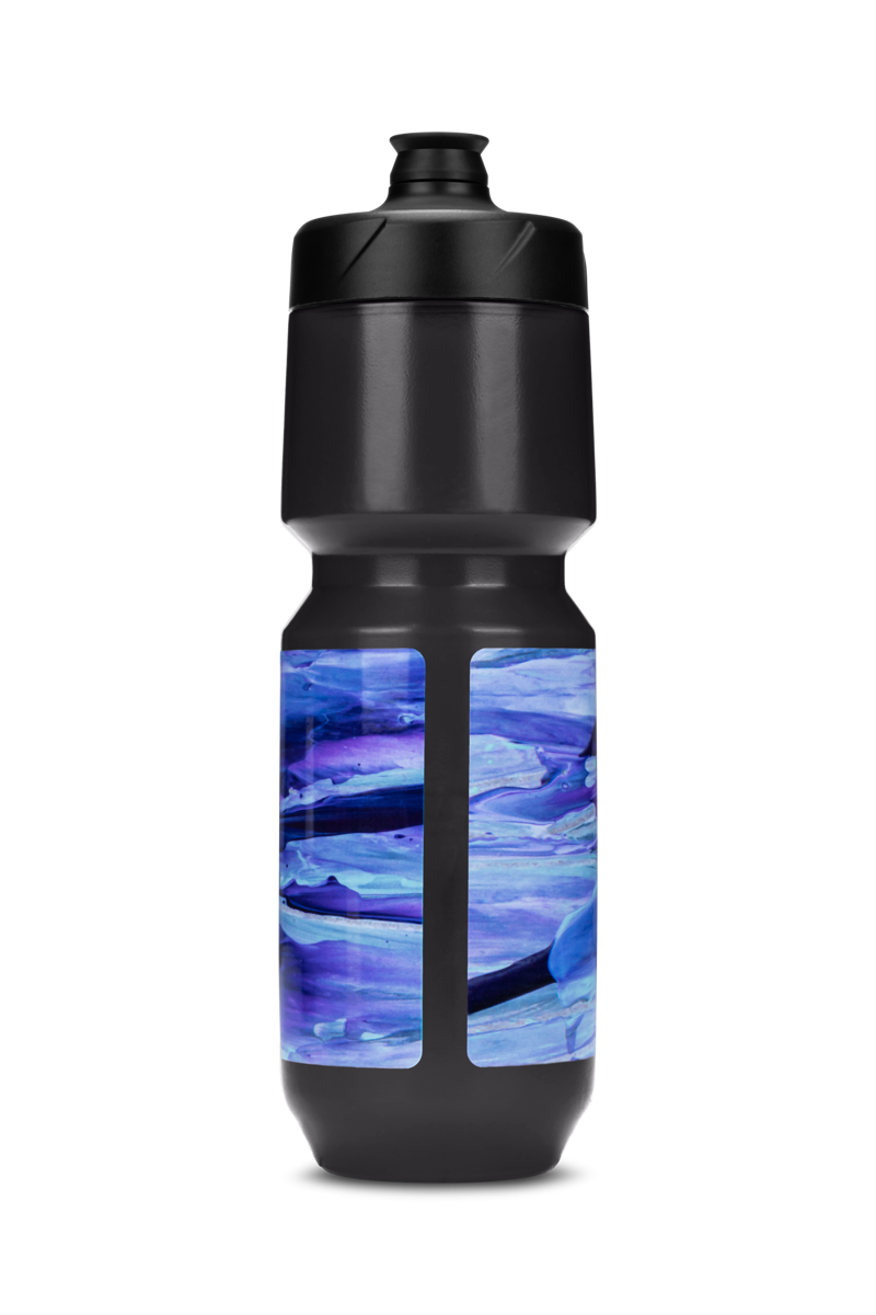 Cube Flow Bottle - 750ml - Black/Blue-1