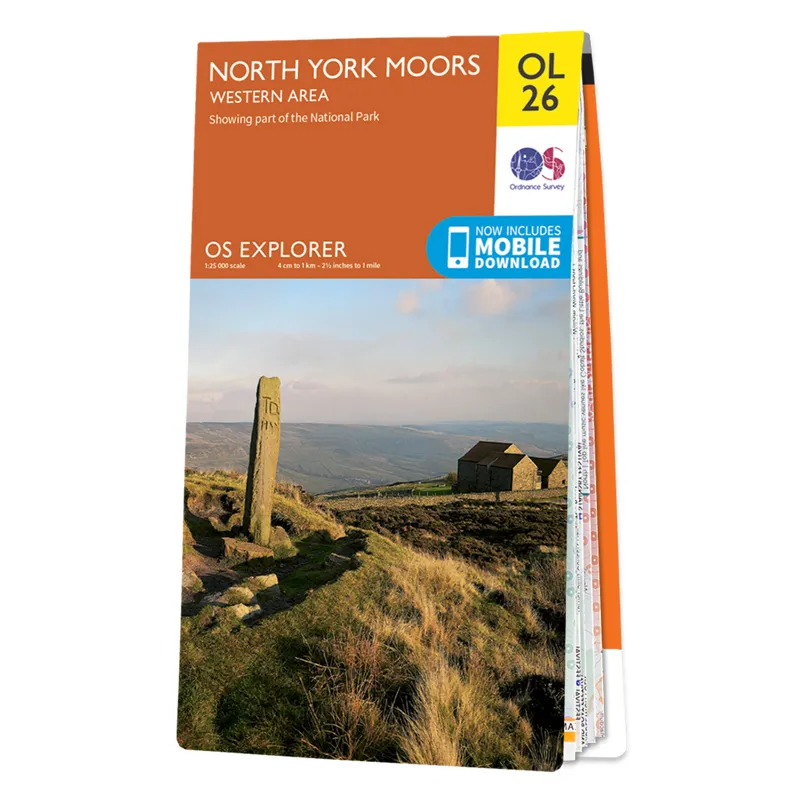 OS Explorer Map OL26 - North York Moors - Western Area