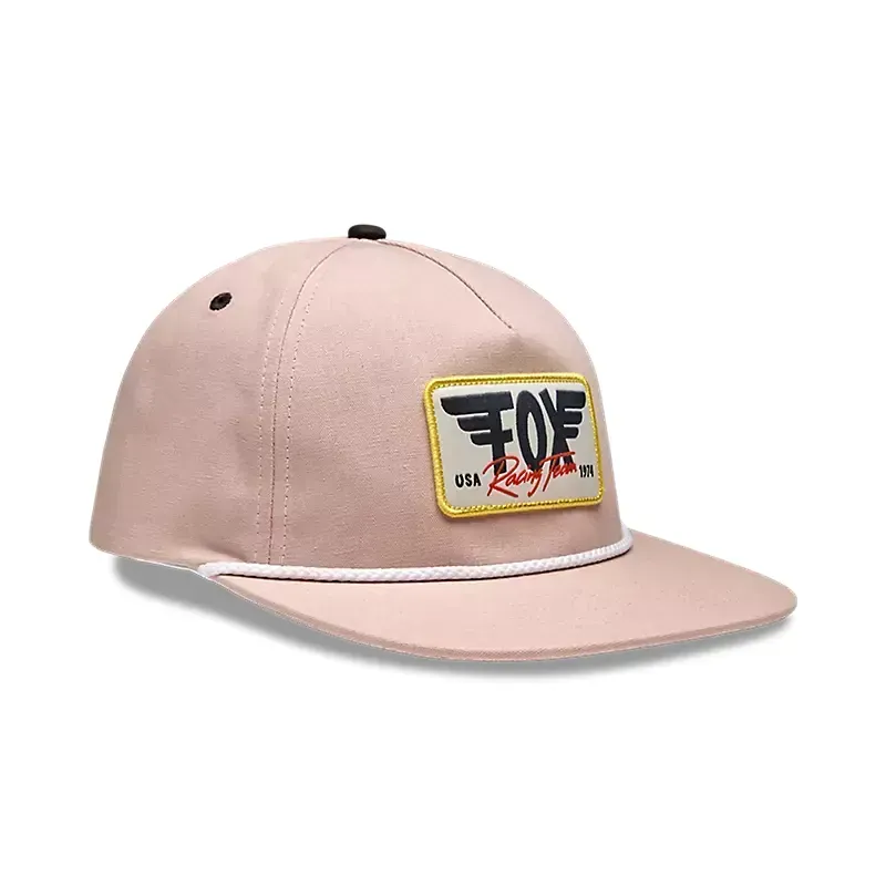 Fox Womens Winged Snapback Hat in Dusty Rose