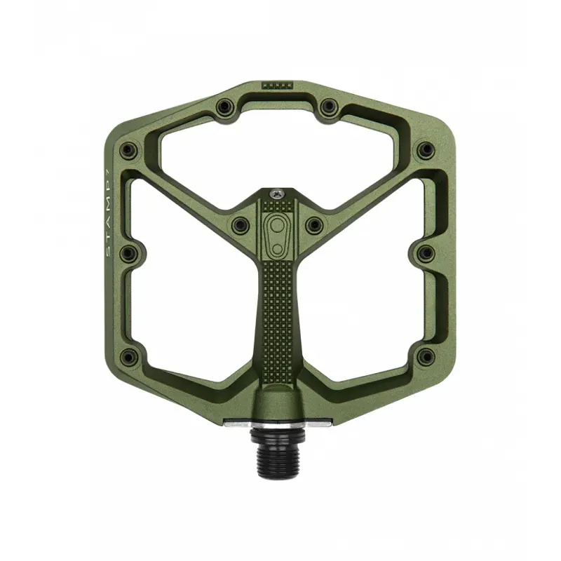 Crankbrothers Stamp 7 Pedals in Camo Green-1