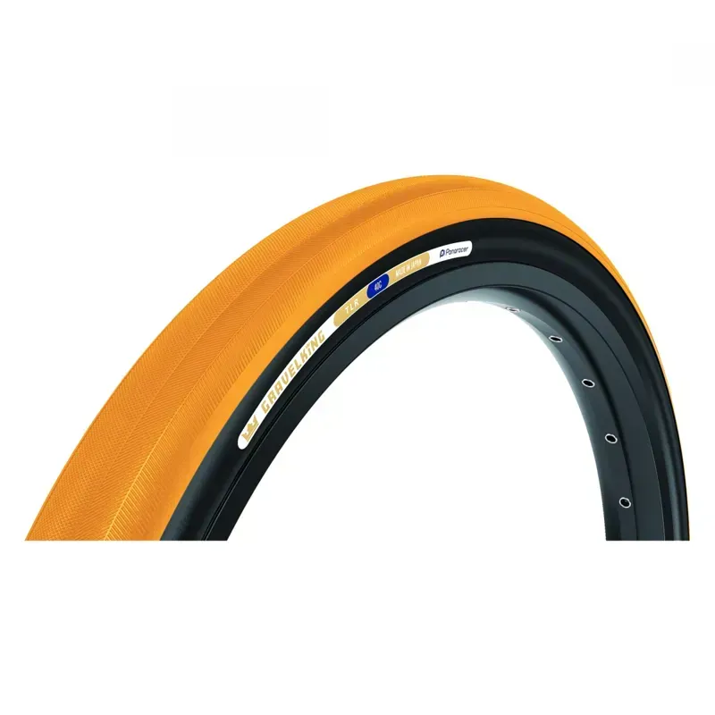 Panaracer Gravelking 700x40c Fld. TL Gravel Tire in Honey Butter/Black