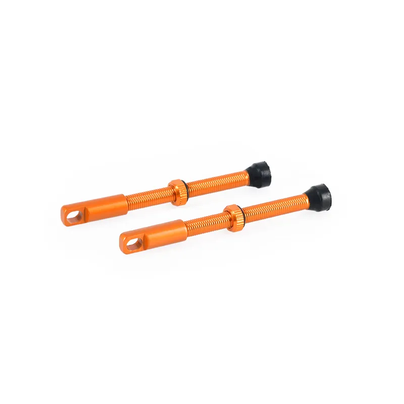 Oxford 80mm Tubeless Alloy Valve in Orange