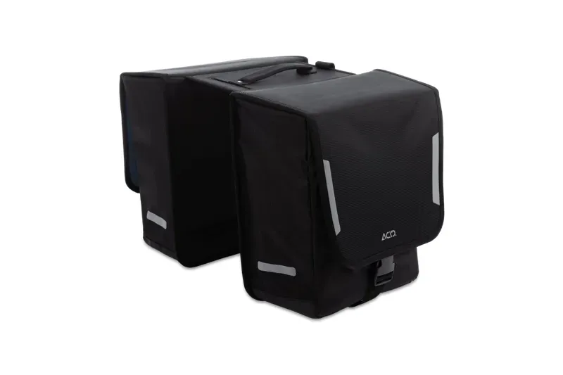 Acid City 15 Classic Double Pannier Bag in Black