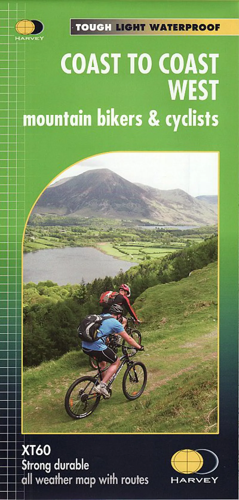 Harvey Map - Coast to Coast West Mountain Bikers and Cyclists Map