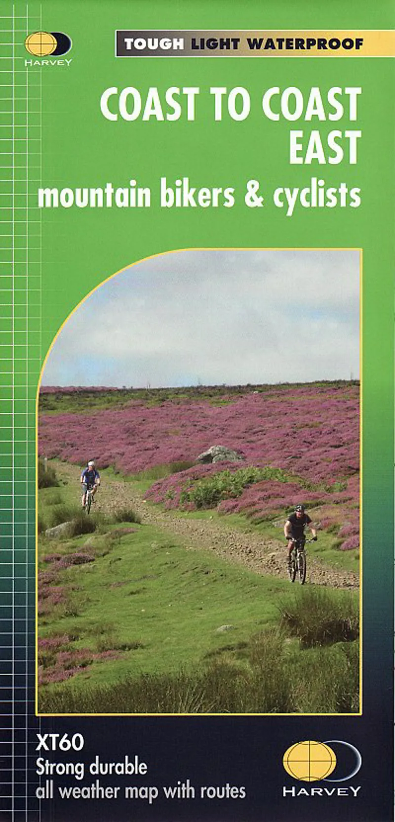Harvey Maps - Coast to Coast East Mountain Bikers and Cyclists Map