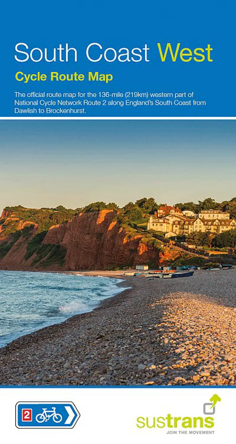 Sustrans Cycle Map - South Coast West - Route 2 - Cycle Route Map