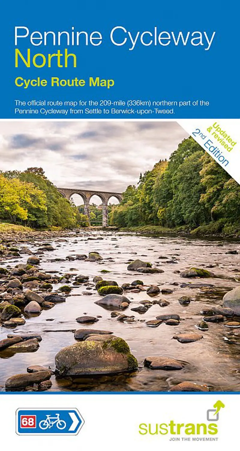 Sustrans Cycle Map - Pennine Cycleway North - Route 68 - Settle To Berwick-Upon-Tweed - 2nd Edition