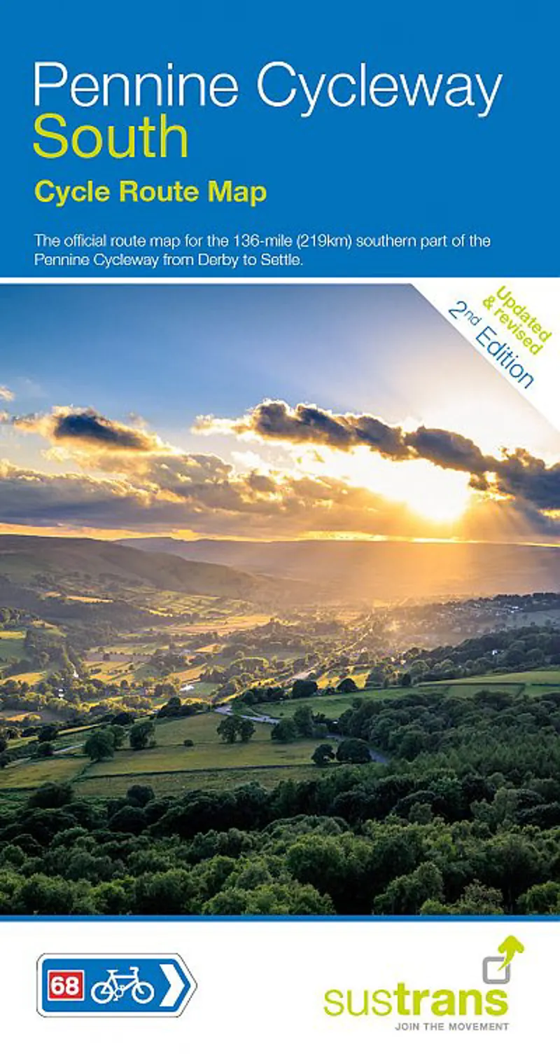 Sustrans Cycle Map - Pennine Cycleway South - Route 68 - Derby To Settle - 2nd Edition