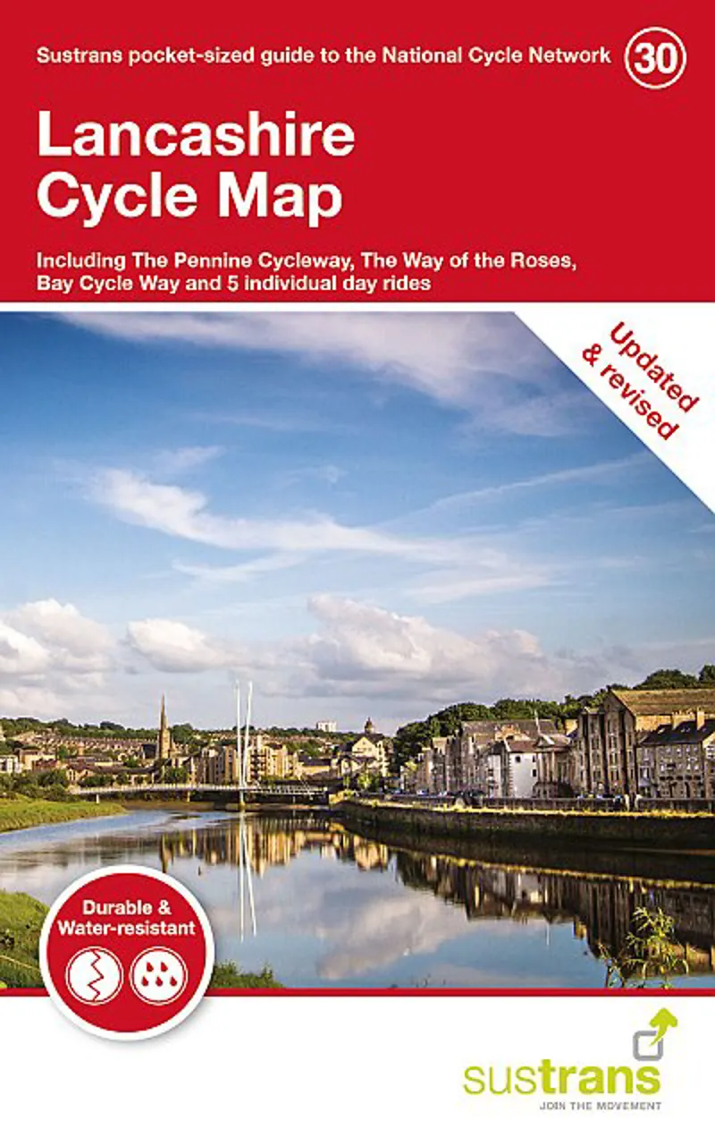 Sustrans Pocket Guide 30 Lancashire Cycle Map