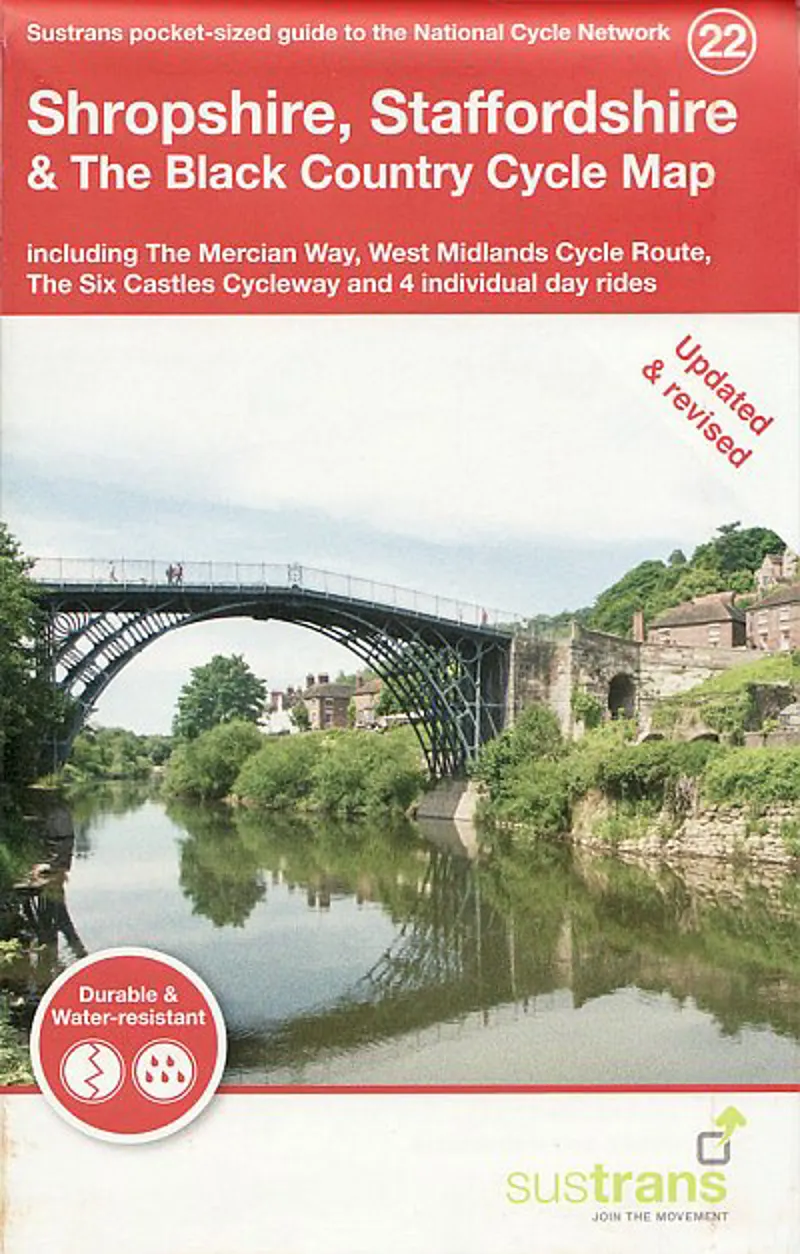 Sustrans Pocket Guide 22 - Shropshire Staffordshire and The Black Country Cycle Map