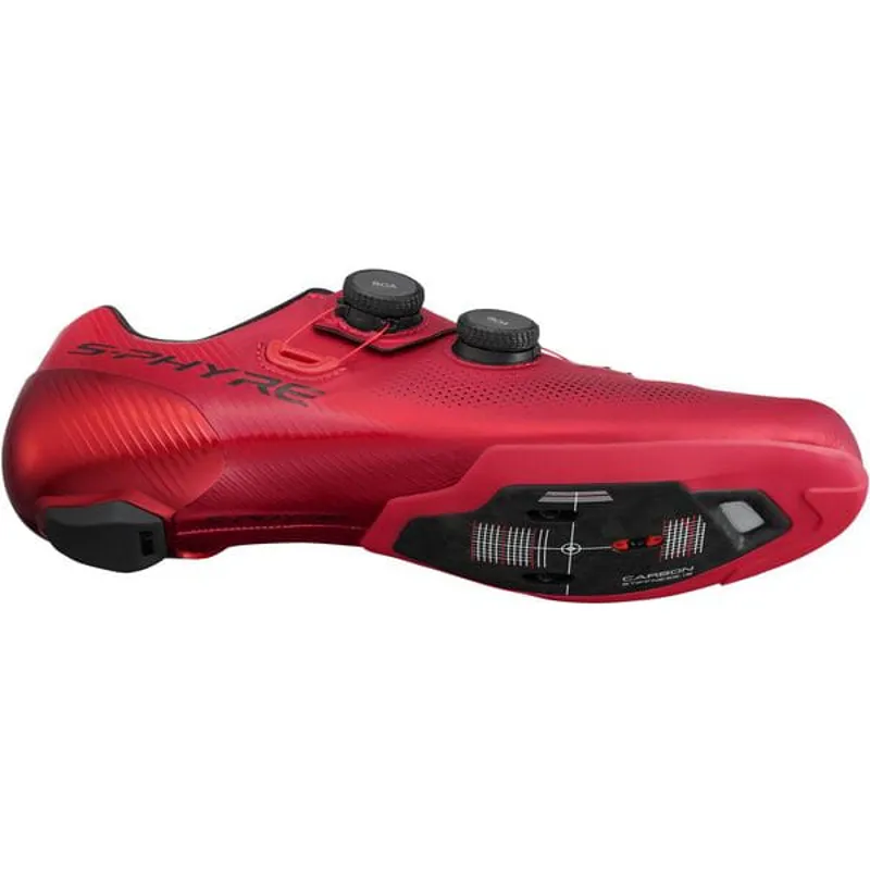 Shimano S-PHYRE RC9 SPD-SL Cycling Shoes - Red-3