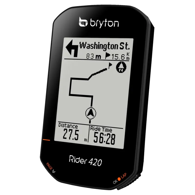 Bryton Rider 420T GPS Cycle Computer Bundle With Cadence and Heart Rate