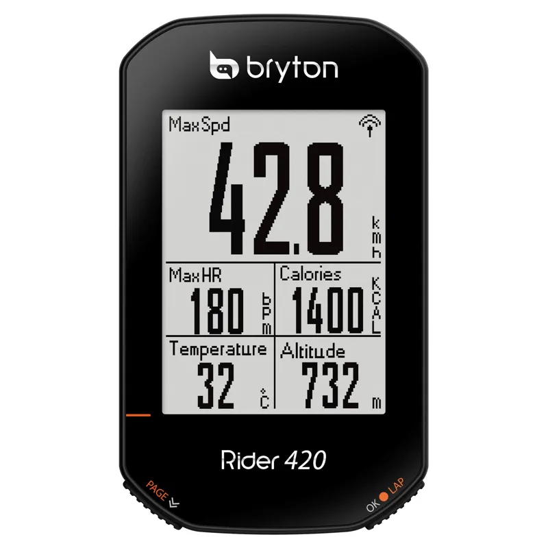 Bryton Rider 420T GPS Cycle Computer Bundle With Cadence and Heart Rate-1