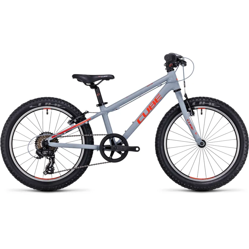 Cube Acid 200 Kids Bike in Grey/Red 