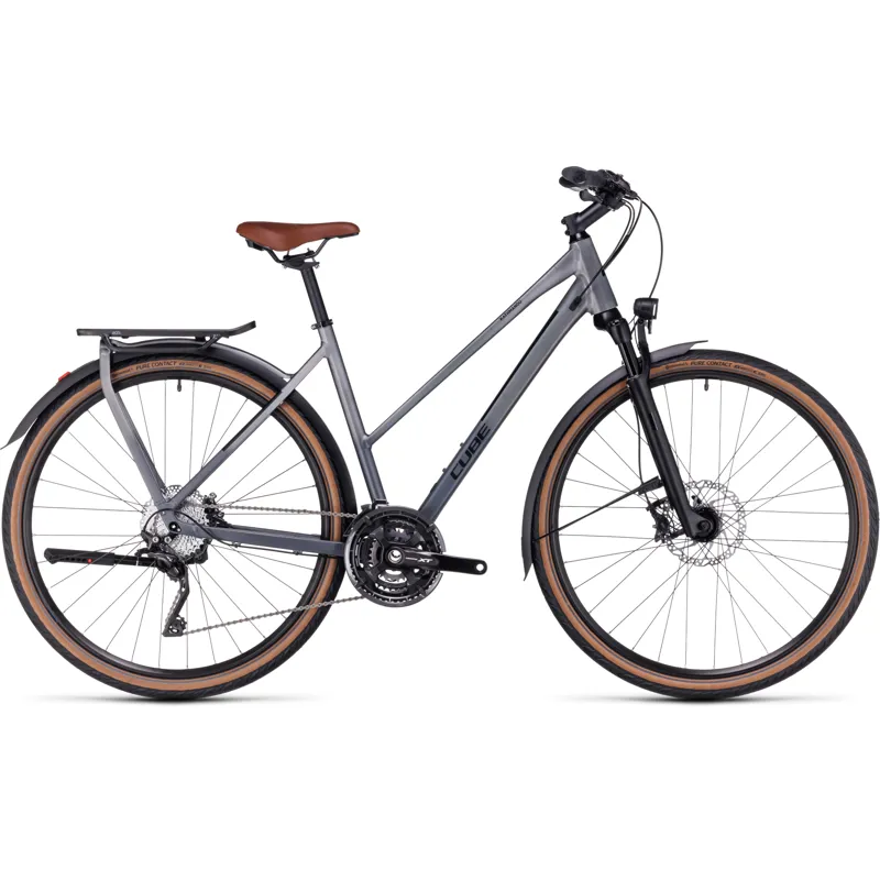 Cube Kathmandu SLX Touring Bike in Silver/Black - 2023-1