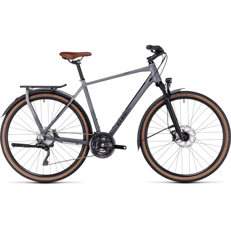 Cube Kathmandu SLX Touring Bike in Silver/Black - 2023