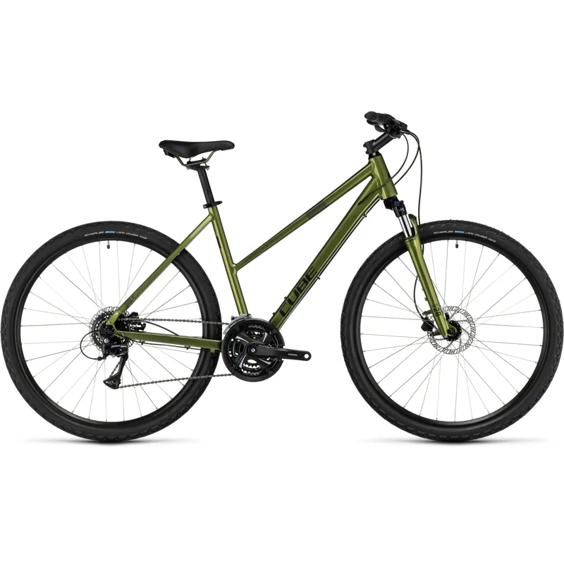 Cube Nature Trekking Bike in Moss/Black-1