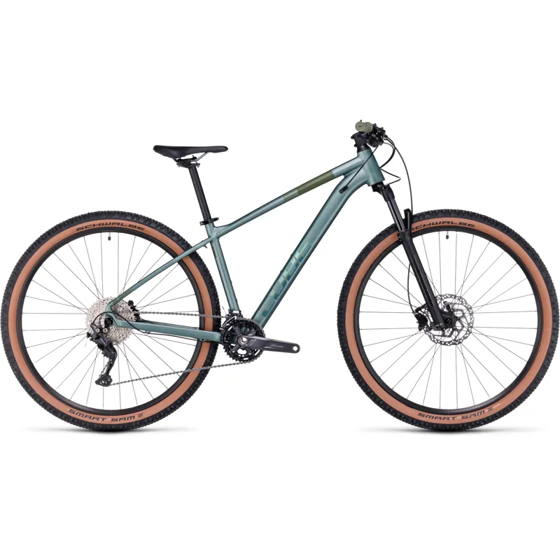 Cube Access WS Womens Race Mountain Bike in Green/Olive
