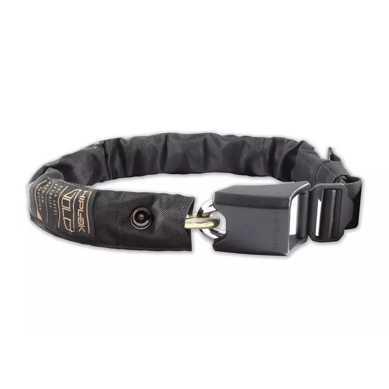 Hiplok Secure Gold 10 x 850mm Wearable Chain Lock in Black-1