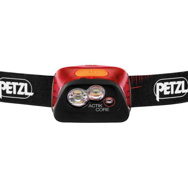 Petzl Actik Core 450 Lumen Head Torch in Red-1
