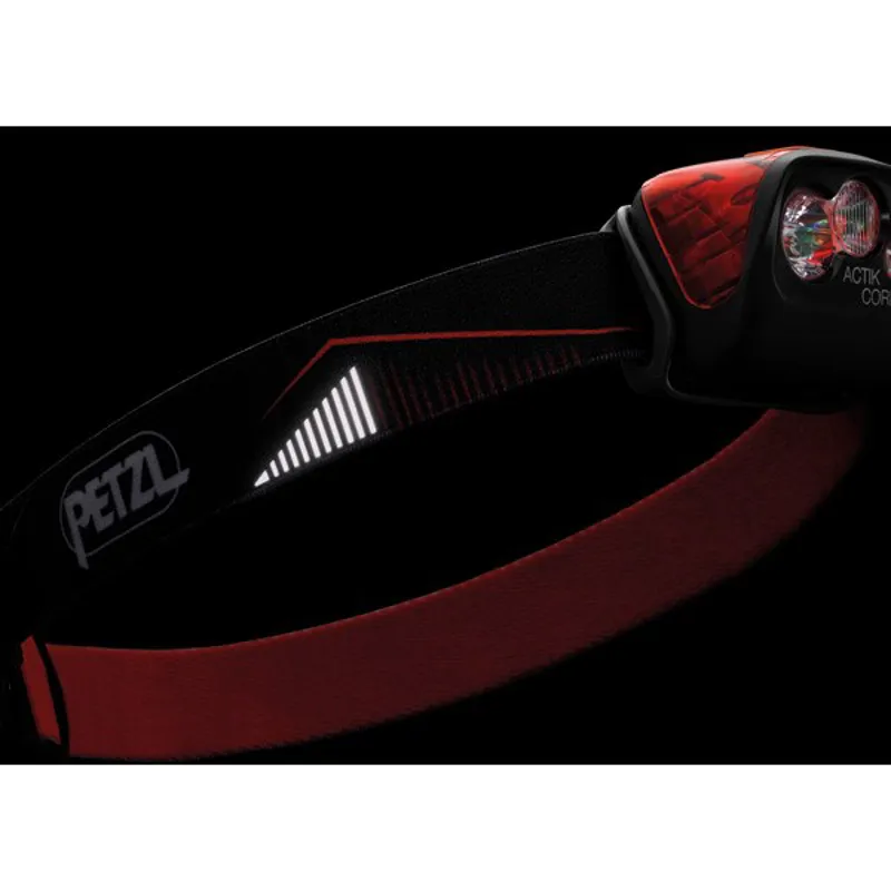 Petzl Actik Core 450 Lumen Head Torch in Red-3