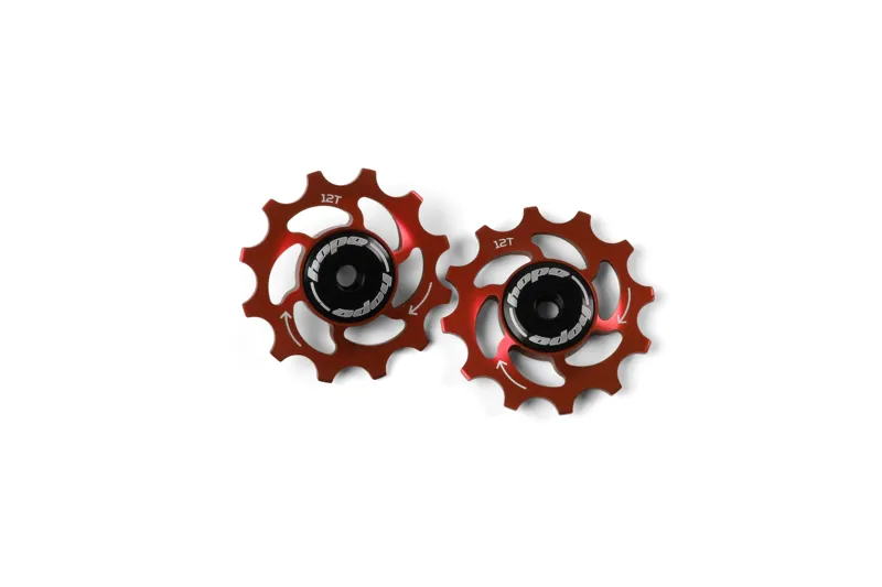 Hope 12 Tooth Jockey Wheels - Pair - Red