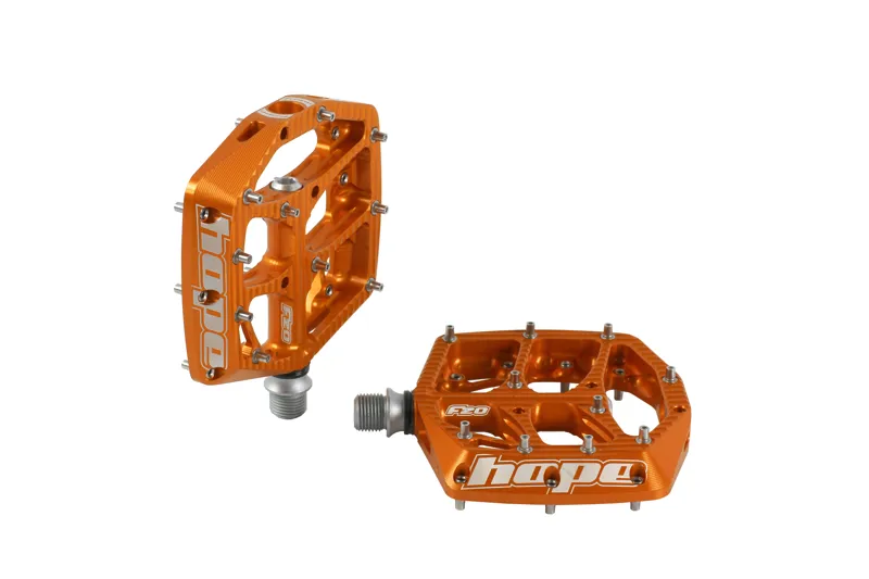 Hope F20 Pedals - Pair - Orange