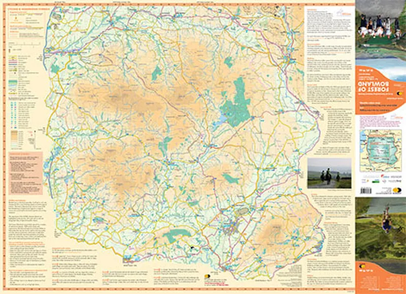 Harvey Maps - Forest of Bowland Cycling and Walking Map-2