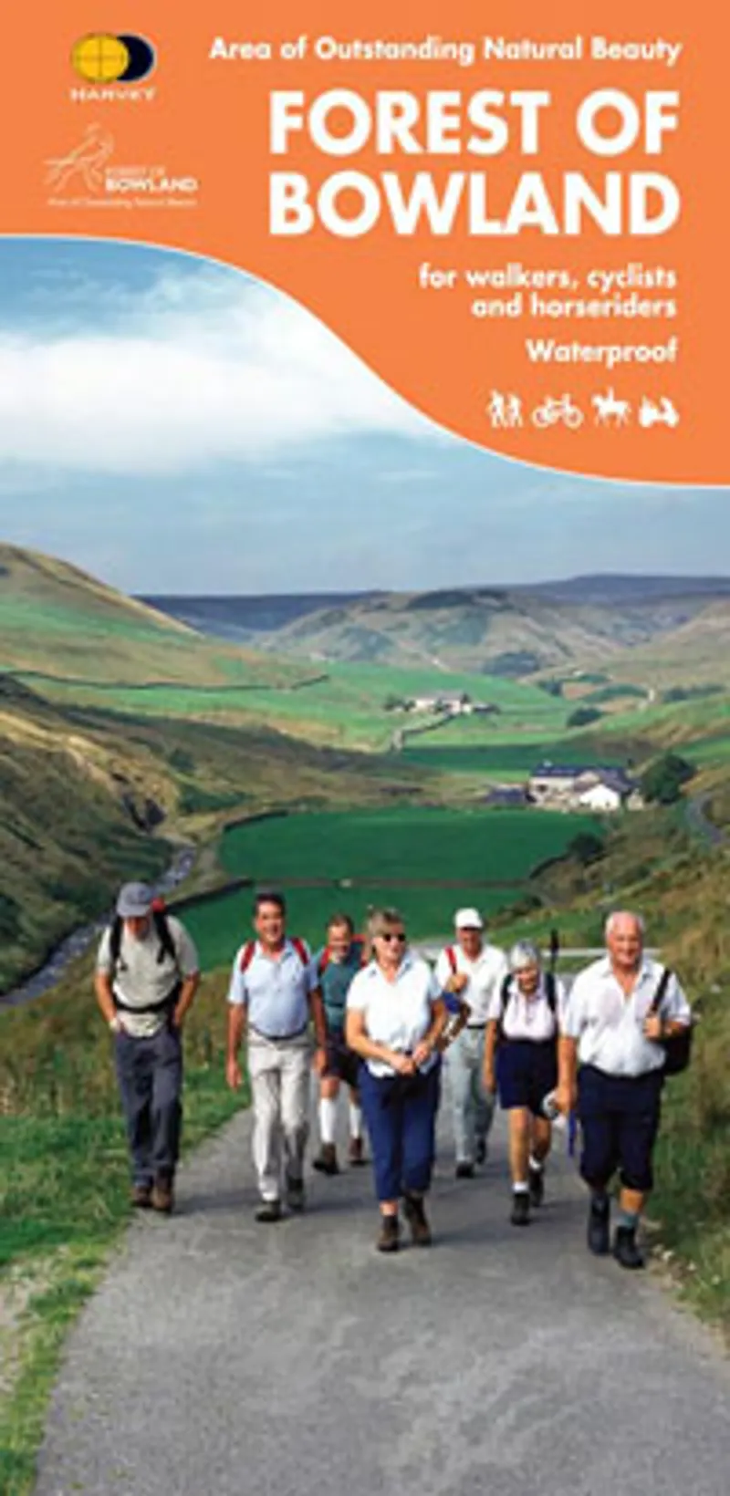 Harvey Maps - Forest of Bowland Cycling and Walking Map