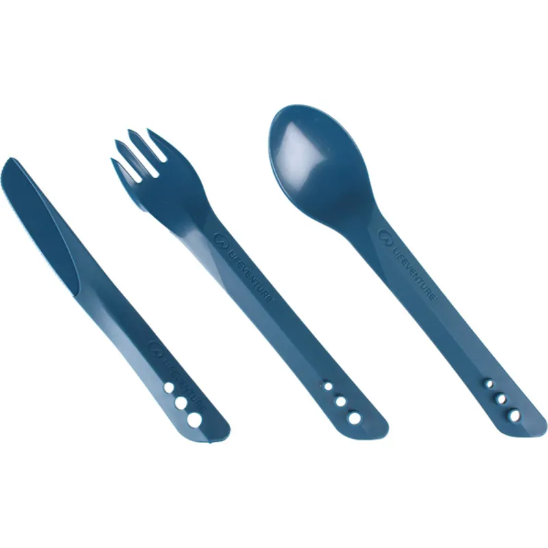 Lifeventure Ellipse Cutlery Set in Blue