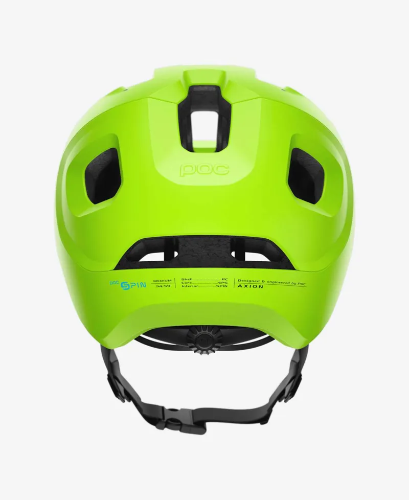 POC Axion SPIN Helmet - Fluorescent Yellow/Green Matt-2