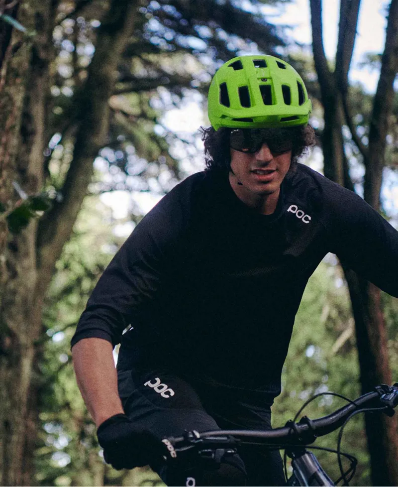 POC Axion SPIN Helmet - Fluorescent Yellow/Green Matt-5