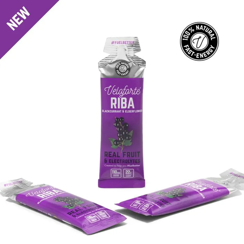 Veloforte Riba - Natural Energy Gel - Blackcurrant and Elderflower
