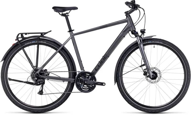 Cube Nature Allroad Trekking Bike in GreyBlack - 2023