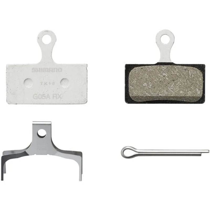 Shimano G05A-RX Resin Disc Brake Pads and Spring - Formerly G03A-1