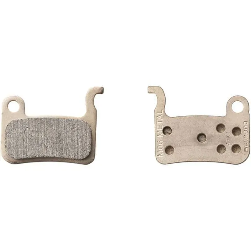 Shimano M06 disc brake pads and spring - steel back - metal sintered