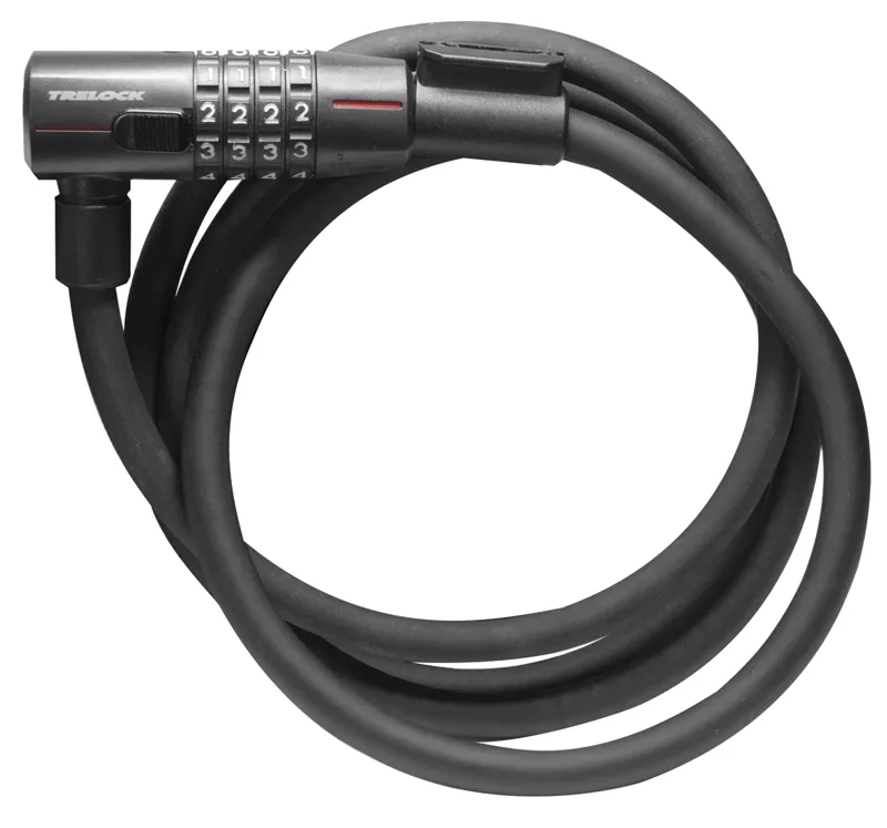 Trelock SK312 Curly Cable Combo Lock in Black