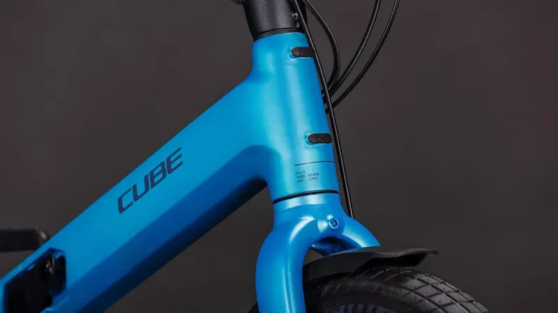 Cube Fold Hybrid Comfort 545 Electric Folding Bike in Blue-6