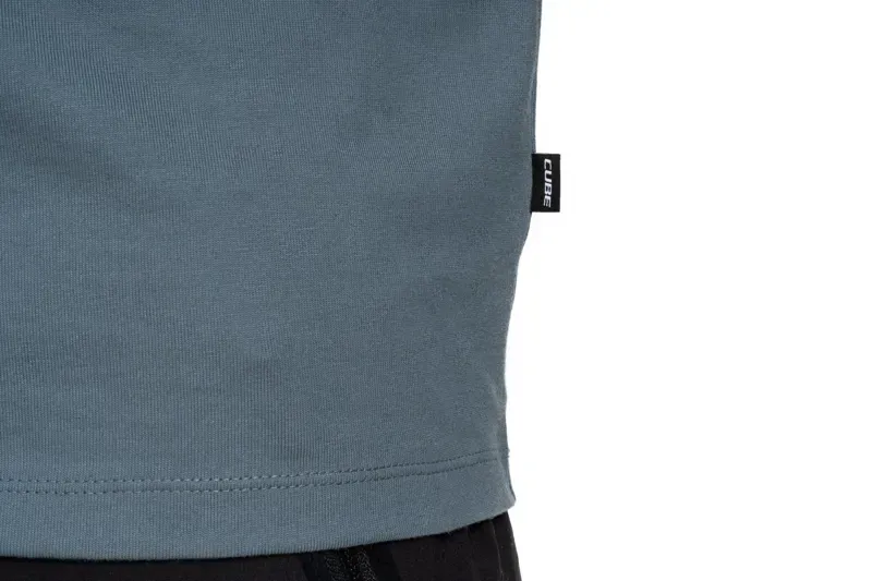 Cube Organic T-Shirt in Forest Blue-3