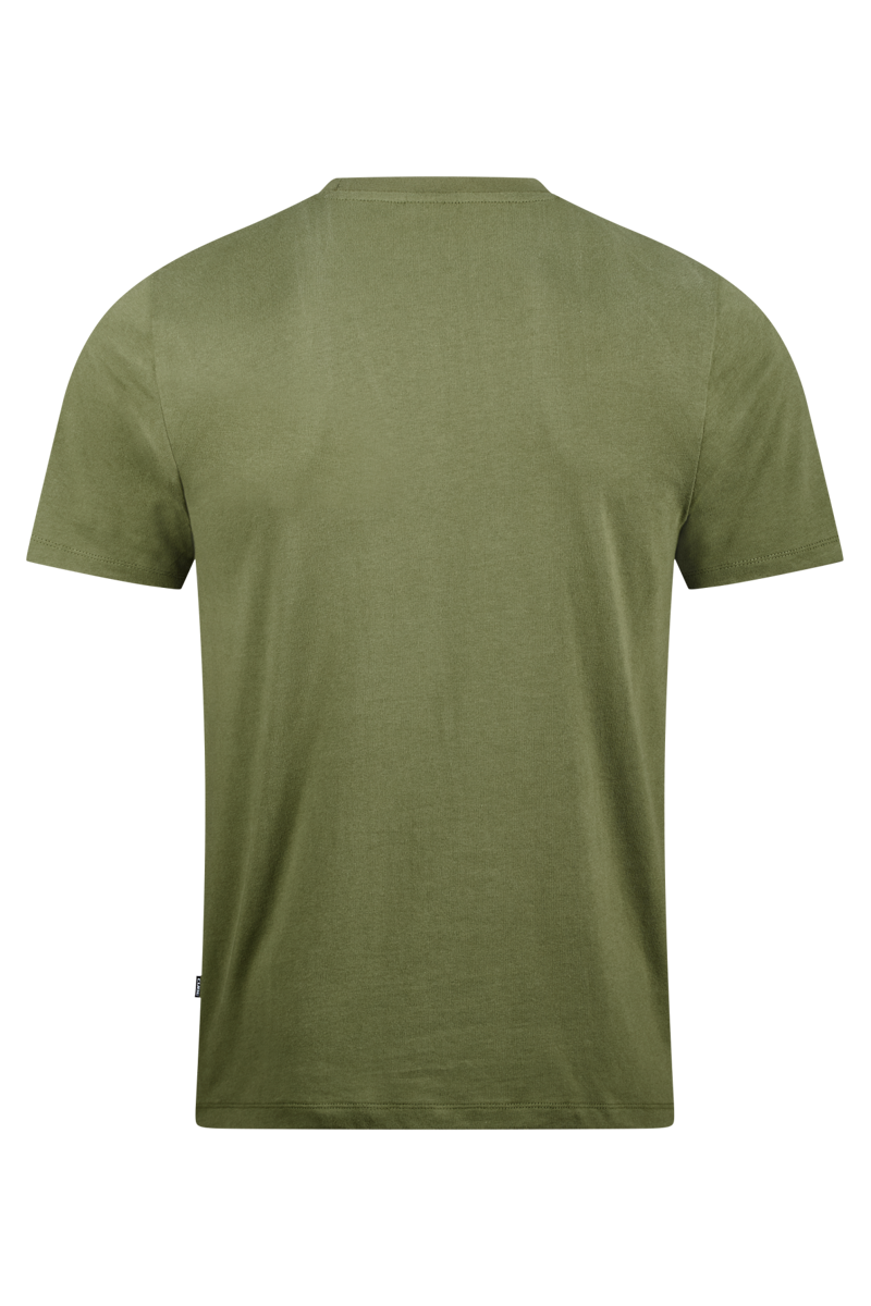 Cube Organic T-Shirt Retro in Olive-1