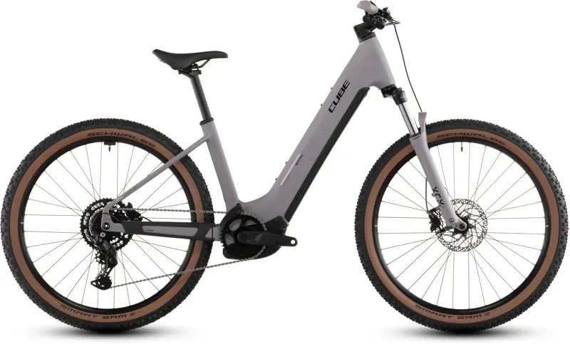 Cube Reaction Hybrid Performance 600 E-MTB in Plum Grey/Black-2
