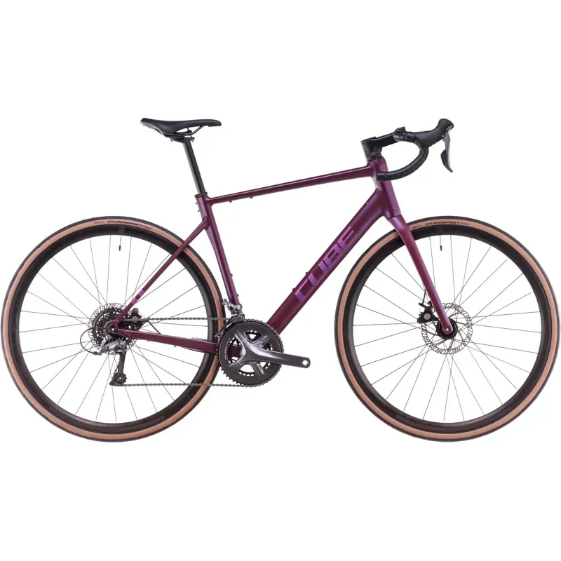 Cube Attain Pro Road Race Bike in Purple/Helio