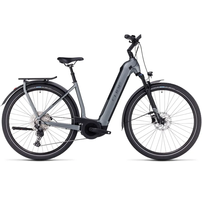 Cube Kathmandu Hybrid Pro Easy-Entry 750 Trekking eBike in Grey
