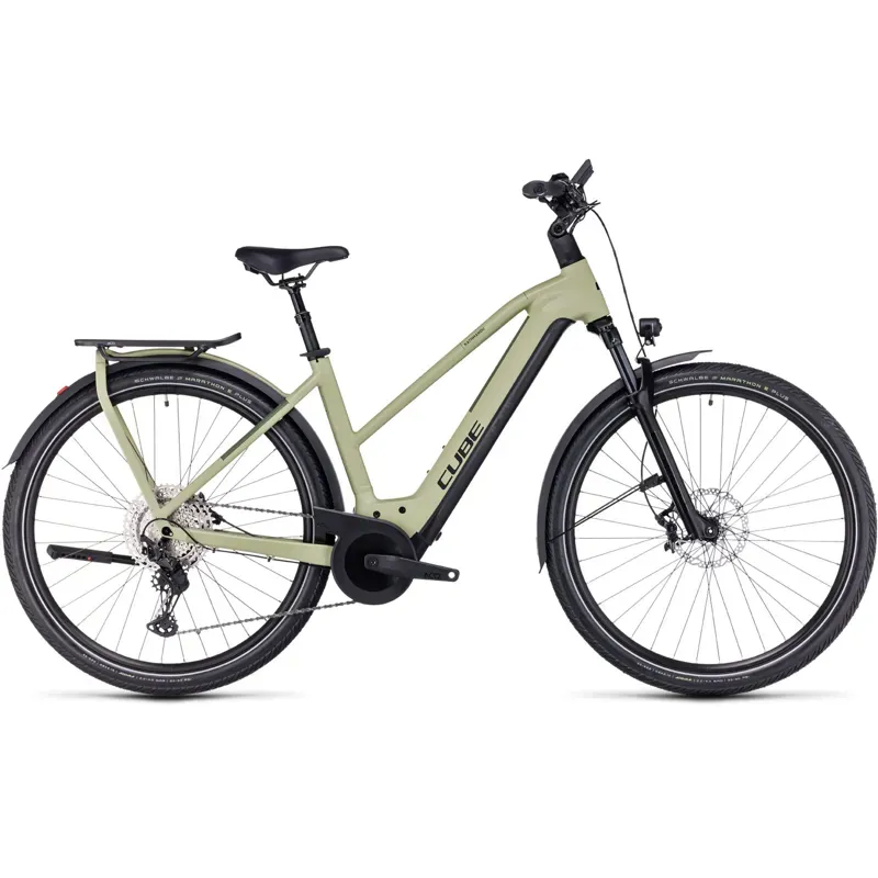 Cube Kathmandu Hybrid SLX 750 Trekking eBike in Green/Olive