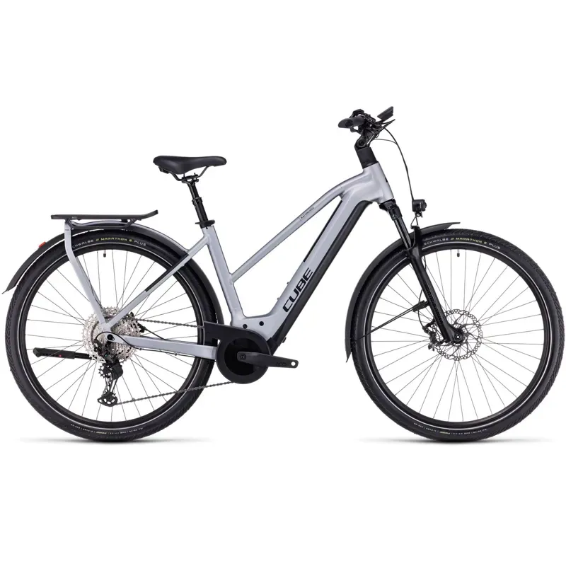 Cube Kathmandu Hybrid SLX 750 Trekking eBike in Polar Silver