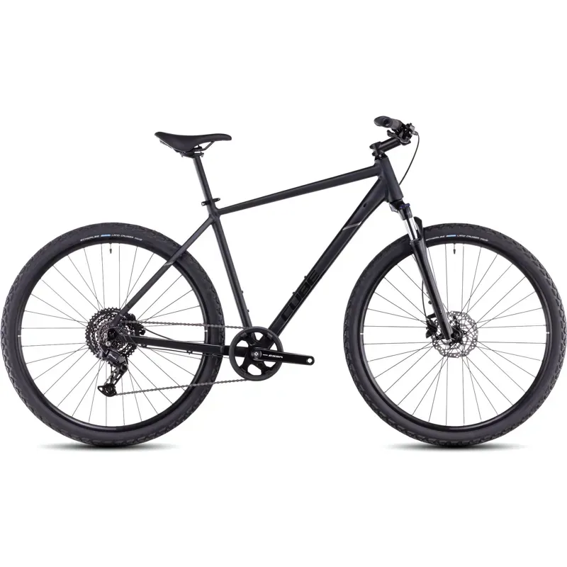 Bike Cyclescheme Refund Cube Nature One Hybrid Bike In Black/Black